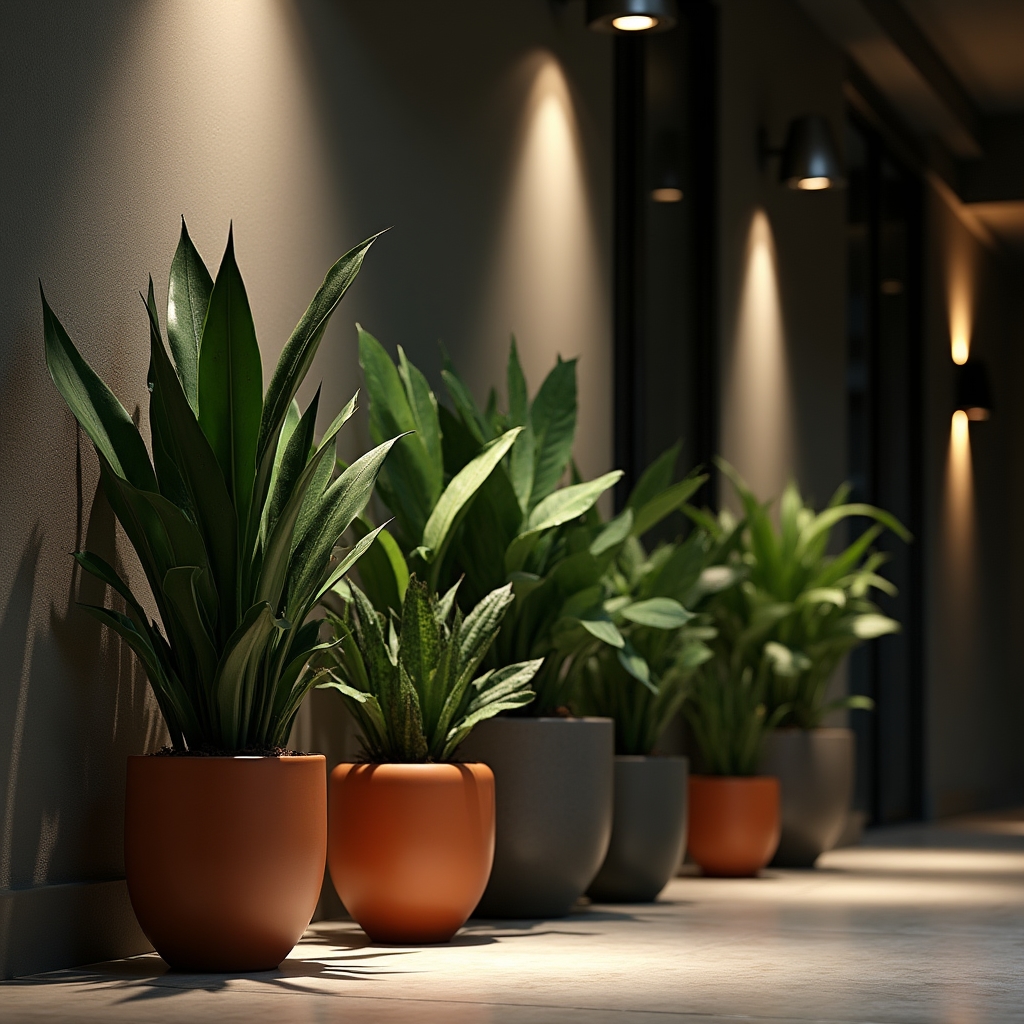 Selezione di piante adatte ad ambienti con poca luce naturale